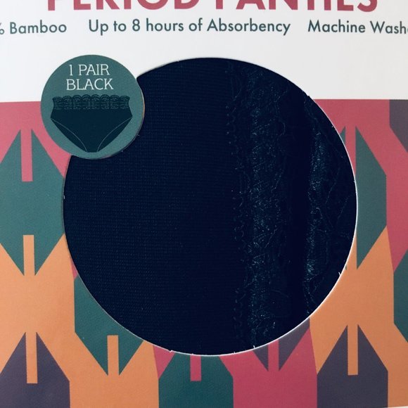 The Her. Inc XL Black Period Panties Maya Machine Washable Women's Underwear - Picture 11 of 16